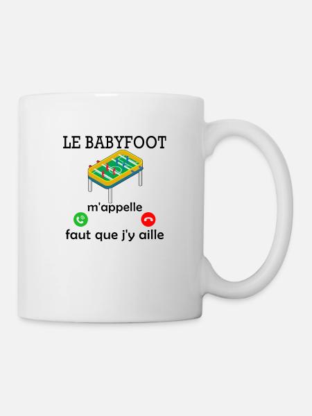 le babyfoot m appelle / humour baby-foot - Mug blanc - blanc