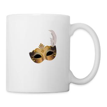 Venisian mask ball costume - Mug - white - Right