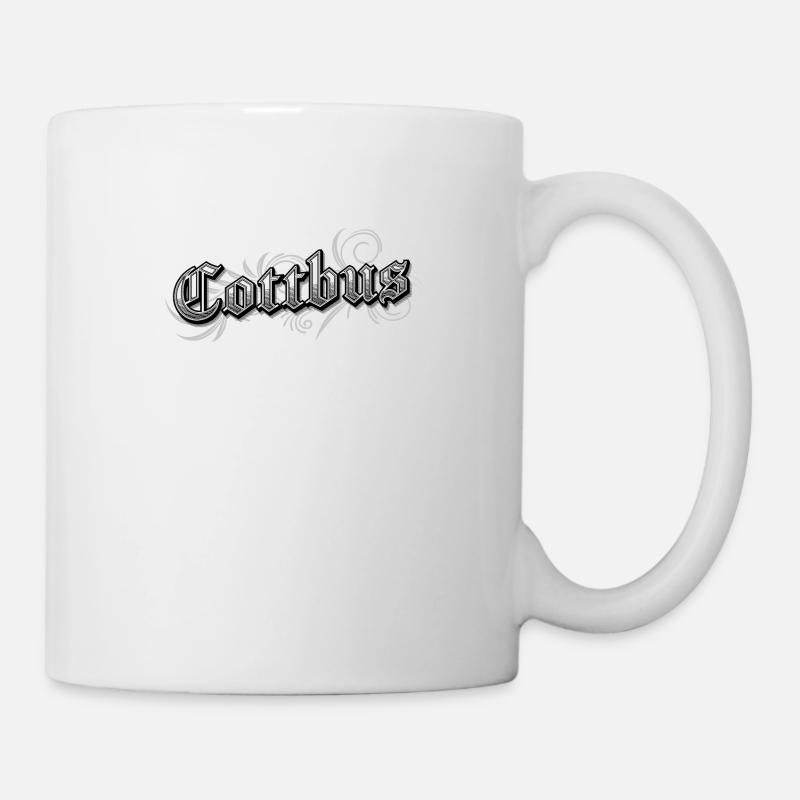 Cottbus Allemagne de l’Est Vintage Look - Mug blanc - blanc