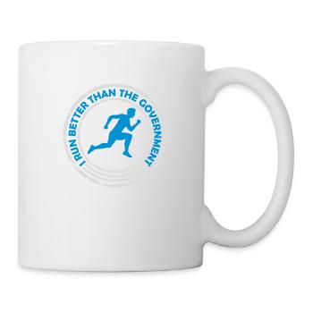 run better than government - Tasse - Weiß - Rechts