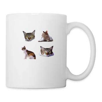 Kitties cats Cool and cute sticker pack - Mug - white - Right
