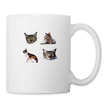 chat chatte animal de compagnie chaton stickers - Mug blanc - blanc - Droite