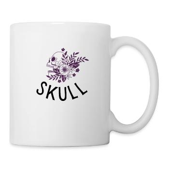 Floral skull - Mug - white - Right