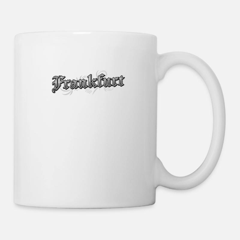Francfort-Est Allemagne Vintage Look - Mug blanc - blanc