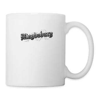 Magdeburg Ostdeutschland Vintage Look - Tasse - Weiß - Rechts