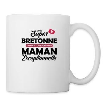 une super bretonne donne une maman exceptionnelle - Mug blanc - blanc - Droite