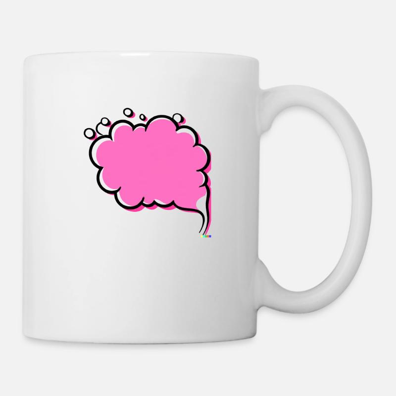 Nuage rose - Mug blanc - blanc