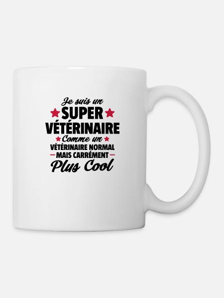 je suis un super vétérinaire / cadeau veterinaire - Mug blanc - blanc
