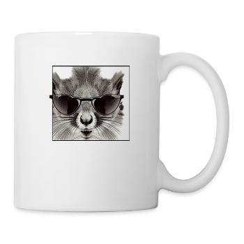 Squirrel Sunglasses Animal Cute Funny Cool 10 - Mug - white - Right