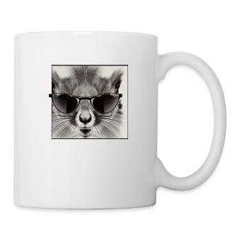 Squirrel Sunglasses Animal Cute Funny Cool 10 - Mug - white - Right
