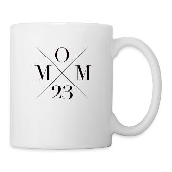 MOM 2023 expectant mother family parents - Mug - white - Right