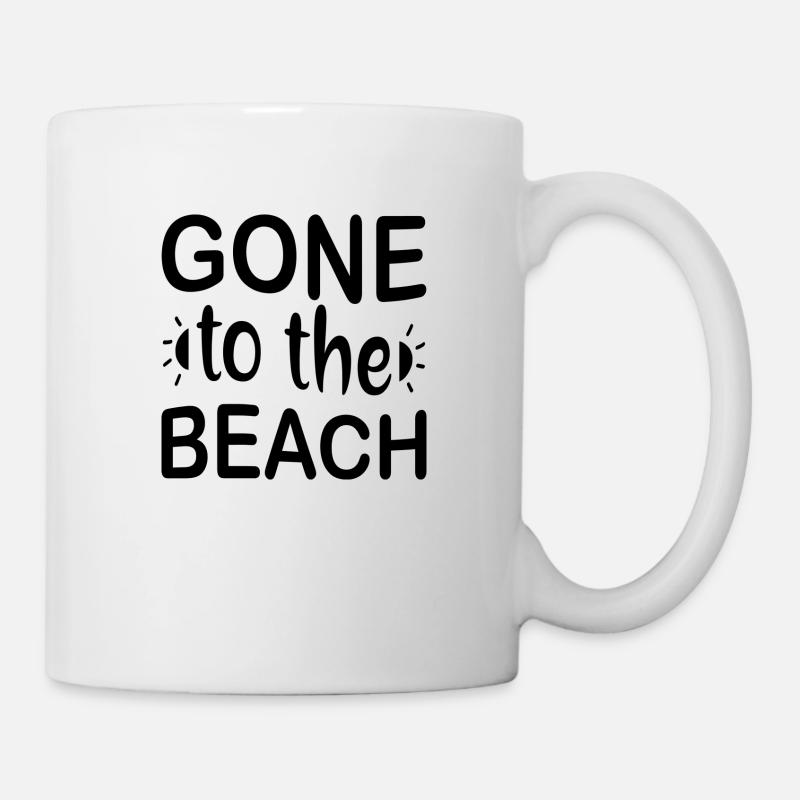 Gone to the Beach - Tasse - Weiß