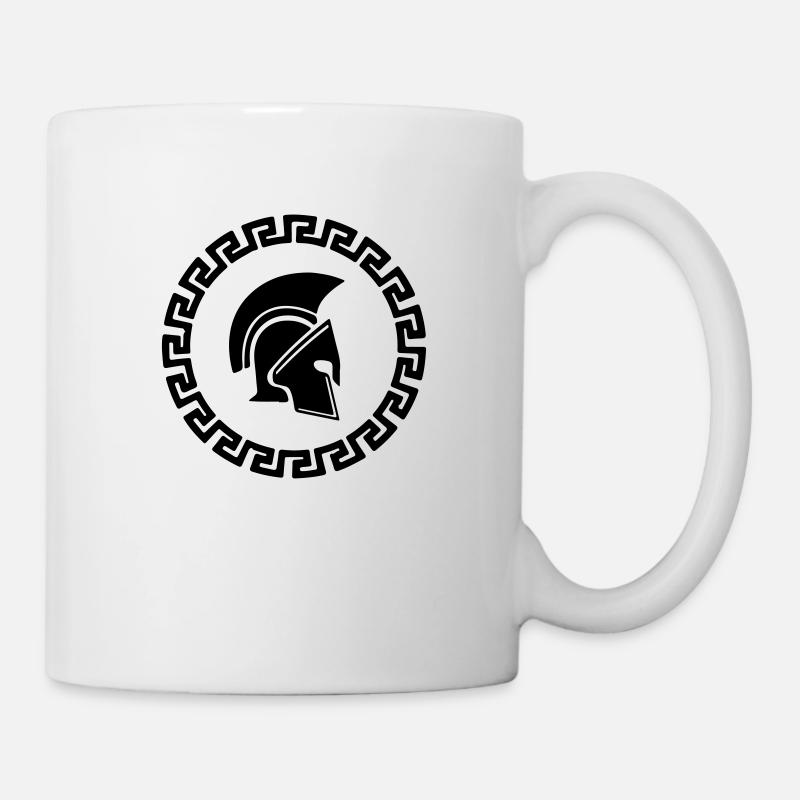 Spartanisches Logo - Tasse - Weiß