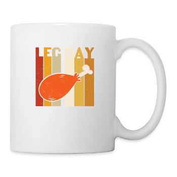 leg day - Funny Turkey - Mug blanc - blanc - Droite