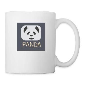 Le panda gris - Mug blanc - blanc - Droite