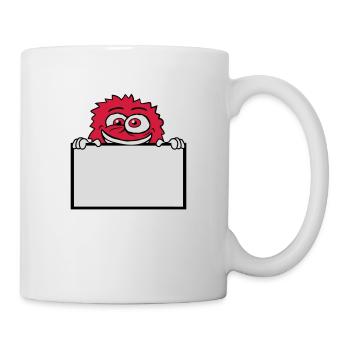 Sign show insane monster - Mug - white - Right
