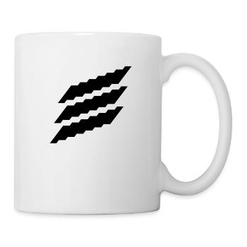 Logo Diagonal nach oben - Tasse - Weiß - Rechts