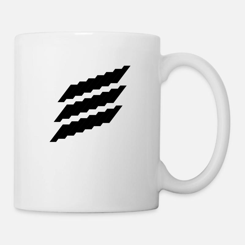 Logo Diagonal nach oben - Tasse - Weiß