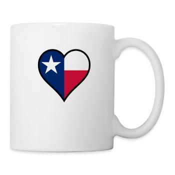 Liebe Texas - Tasse - Weiß - Rechts