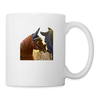 Ein Zarter Pferdekuss - Tasse - Weiß - Rechts