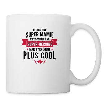 je suis une super mamie / cadeau mamie - Mug blanc - blanc - Droite