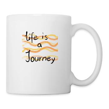 Life is a Journey - Tasse - Weiß - Rechts
