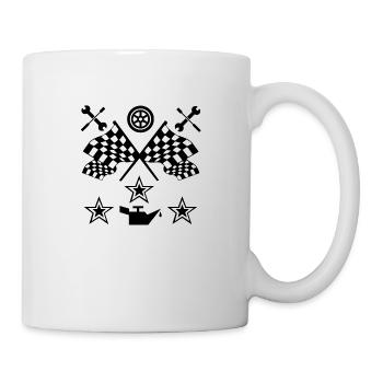 Auto - Tasse - Weiß - Rechts