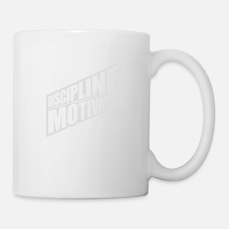 Citation de discipline sur la motivation - Mug blanc - blanc