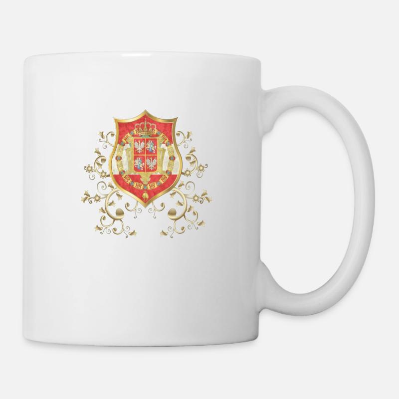 Pologne Pologne Pologne drapeau polonais poljska - Mug blanc - blanc
