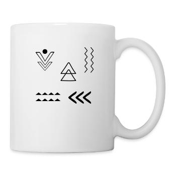 Rune Symbole Cadeau Ornement Ethnique Art - Mug blanc - blanc - Droite