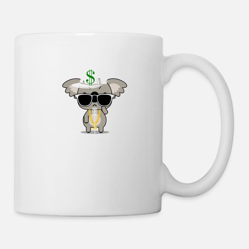 Koala at the Mic - Mug - white