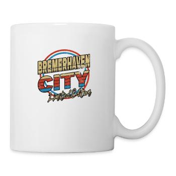 Bremerhaven Germany City Font 80s Style - Mug - white - Right