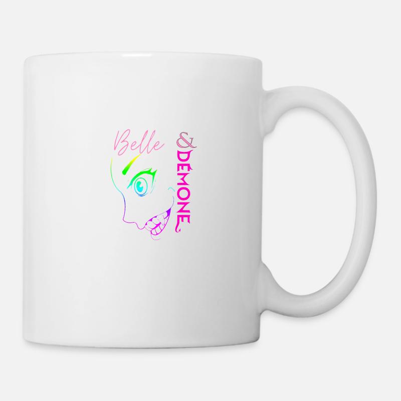 Belle et démone (rainbow style) - Mug blanc - blanc