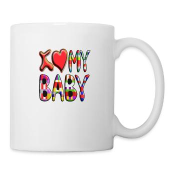 I love / heart my Baby - Tasse - Weiß - Rechts