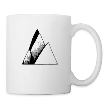 Montagnes montagne randonnée aventure voyage gratuit vecteur 9 - Mug blanc - blanc - Droite