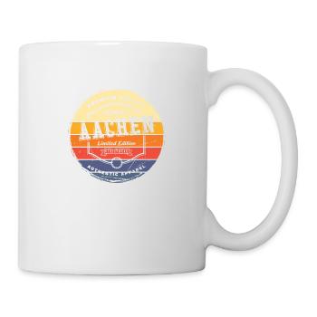 Aachen Germany City Vintage Retro Skyline - Mug - white - Right