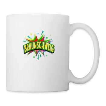 Braunschweig Germany City Pop Art Comic Art - Mug - white - Right