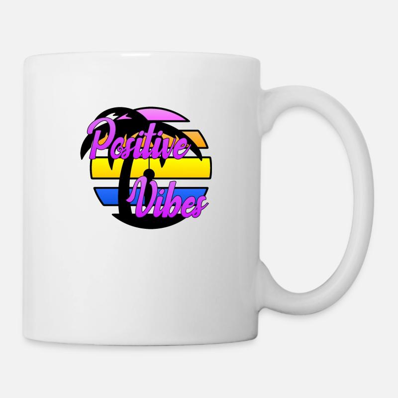 Positive Vibes - Tasse - Weiß