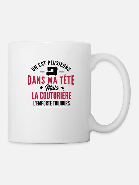 cadeau humour couturière - Mug blanc - blanc