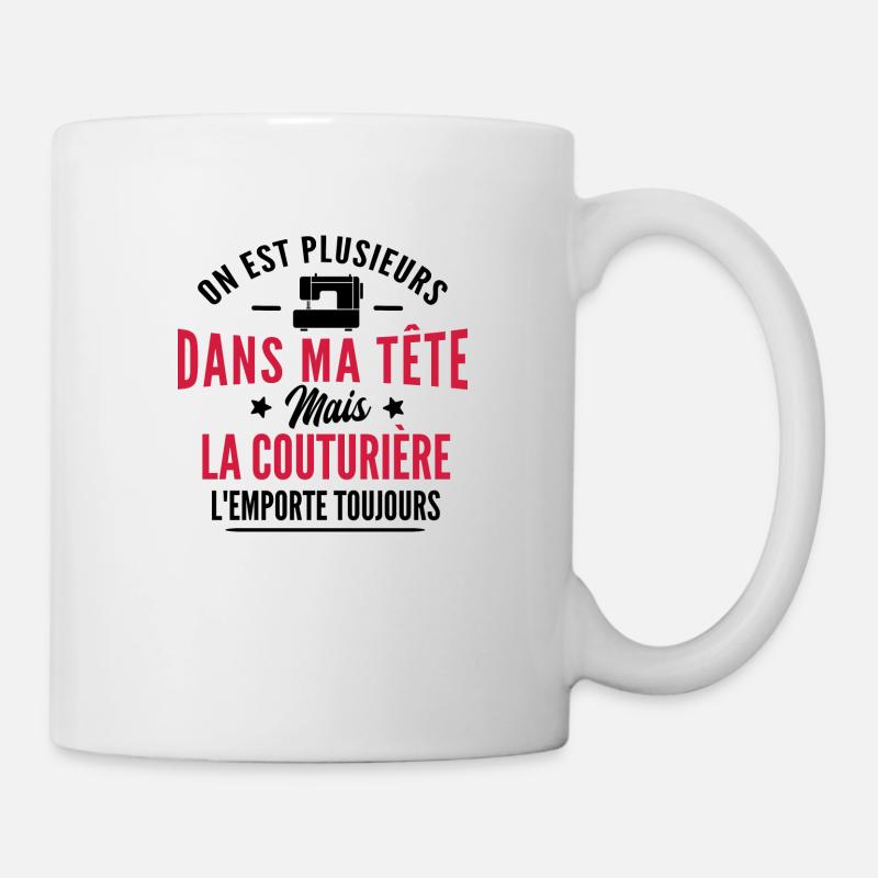 cadeau humour couturière - Mug blanc - blanc