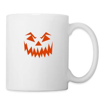 Monstre orange d'halloween - Mug blanc - blanc - Droite
