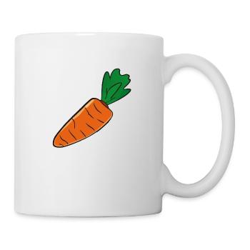 Carrot Carrot Vegetable Health Vegan Gift - Mug - white - Right