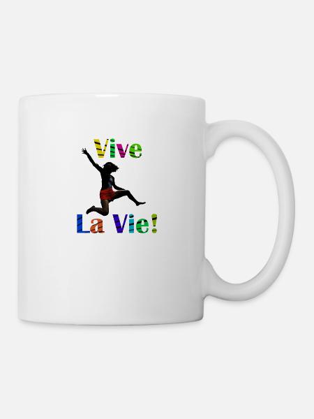 Vive la vie Colors 2 - Mug blanc - blanc