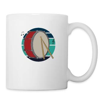 drum melody - Mug - white - Right