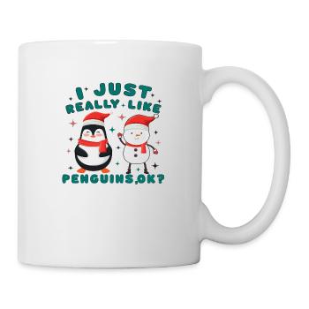 I just really like Penguins, ok? - Mug - white - Right