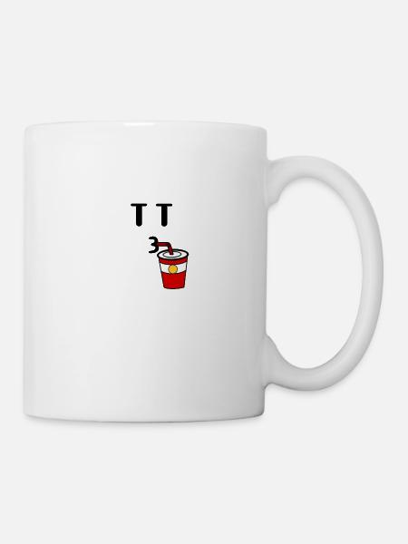 un gars qui boit - Mug blanc - blanc