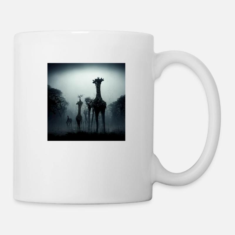 Girrafe in the dark - Mug - white