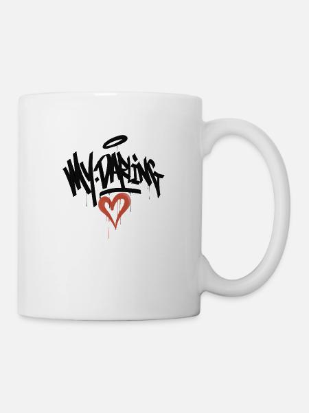my darling graffiti - Mug blanc - blanc