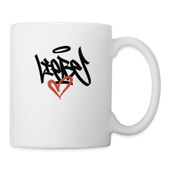 liebe Graffiit - Tasse - Weiß - Rechts