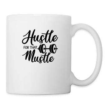 Hektik für diesen Muskel - Tasse - Weiß - Rechts